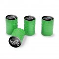 Gone Fishing Valve Stem Caps For Tire Rim Wheel Green Aluminum Schrader Type Air Covers 4 Pieces 0 55 In Tall