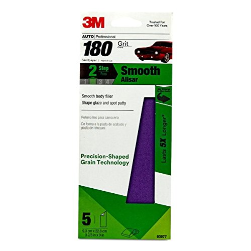 3m Performance Sandpaper 03077 3-2 3 In X 9 180 Grit