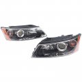 Loyalheartdy Headlights Assembly For 2006 2007 2008hyundai Sonata Sedan Driver And Passenger Side Headlamps Black Yellow 