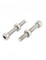 Uxcell M3x20mm Hex Socket Head Knurled Cap Screws Bolts Nuts Set 50pcs