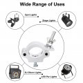 Uxcell Light Truss Clamps Aluminum Alloy Stage Lighting Pipe O Clamp For 1 5-2 05inch Od Tube Max Load 500lb Single Buckle 1pcs