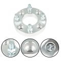 2 Pack 1in Wheel Spacers Adapters 4 X 101 6mm Silver 62mm Hub Bore 1 2in 20 Studs
