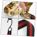 Uonlytech 4pc 15 Ratchet Strap Car Accessories For Men Trailer Kayaking Webbing Lashing Cargo Belt Tie-down Cam Straps Metal