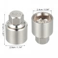 X Autohaux 523 Car Metal Wheel Lock Lug Nut Anti Theft Screw Removal Socket Key For Vw Touareg Scirocco Magotan Phaeton Tiguan