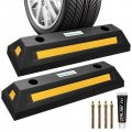 Garage Parking Stops Stopper 18a With Nail-free Adhesive And Bolts Heavy Duty Floor Assist Professional Rubber Wheel For Cars 