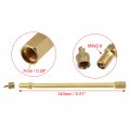 X Autohaux 1 Set 5 51 Dually Valve Stem Extenders Straight Dual Tire Extension For Car Truck Rv Pickup Motorcycle Gold Tone