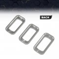 Chrome Rocker Switch Trim Bezel For Peterbilt Keworth Freightliner 3 Pcs