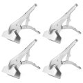 10 Locking Sheet Metal Clamp 4 Pcs Welding Plier Tools Heavy Duty Grip Tool Heat-treated Nickle Plated Extra Wide Duck Billed 