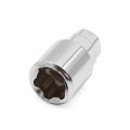 Uxcell 4 In 14mm X 1 5 Silver Tone Car Wheel Lock Lug Nuts Anti Theft Security Bolts