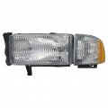 Dodge Ram 4000 Headlight Assembly 1995-2002 Driver Side Capa Certified Vehicle Trim Full Size Ch2502101 