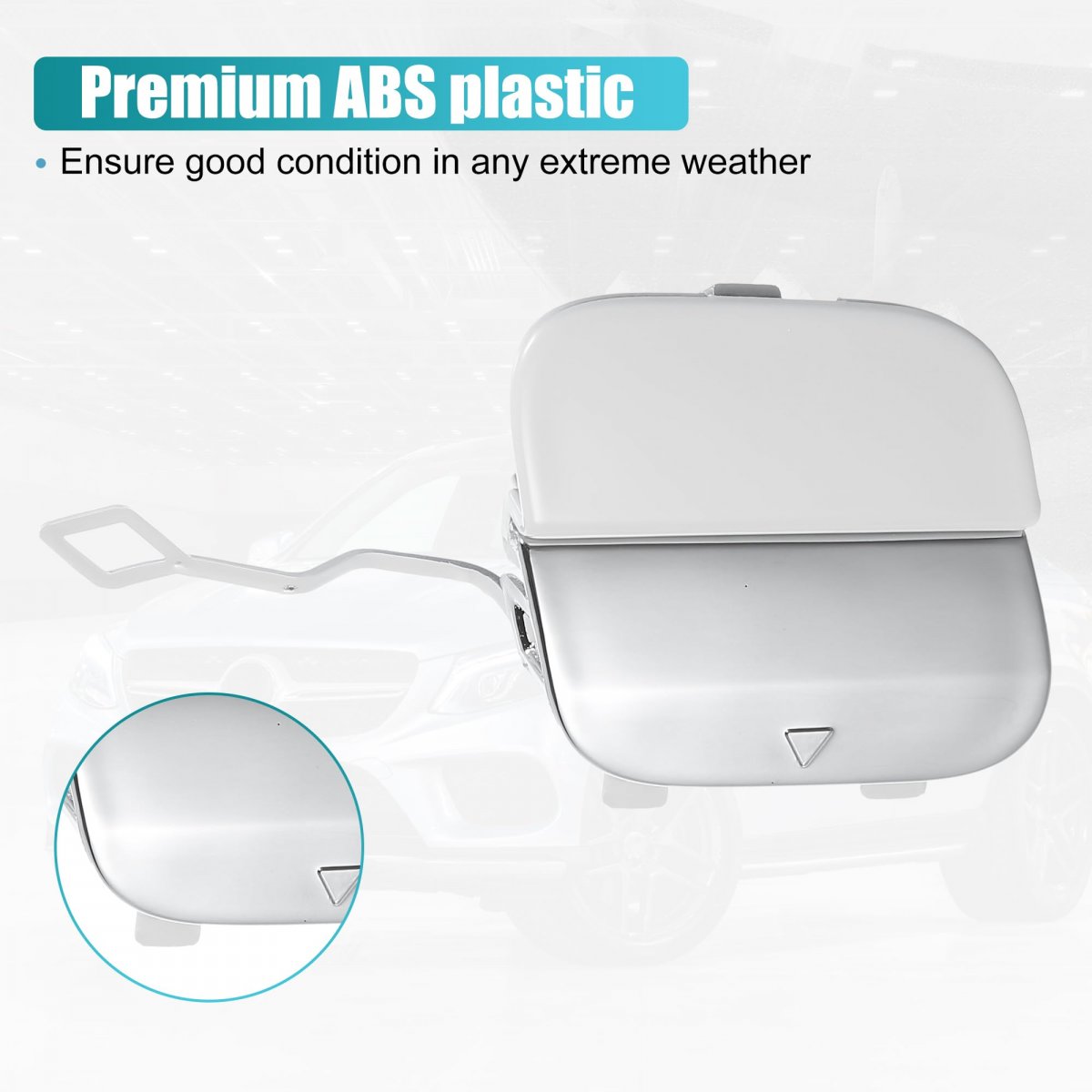 Front Bumper Tow Hook Cover Towing Eye Cap For Mercedes-benz Gle 63 2016-2019 No A1668857222 White