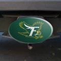Fitchburg State University Falcons Logo Oval Tow Trailer Hitch Cover Plug For 2 In Receivers Black Abs Plastic With Uv