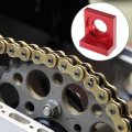 X Autohaux 4pcs 15mm Universal Dia Hole Chain Adjuster Block Tensioner Red Metal For Motorcycle