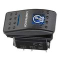 Blue Compressor Light Rocker Toggle Switch 12v 20a 24v 10a Waterproof 5 Pin On Off Push Button For Car Marine Boat Cxcp1601