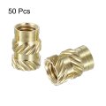Knurled Insert Nuts 50pcs M5 X 10mm L 7mm Od 3d Printing Brass Female Threadeds Heat Set Insert Embedment