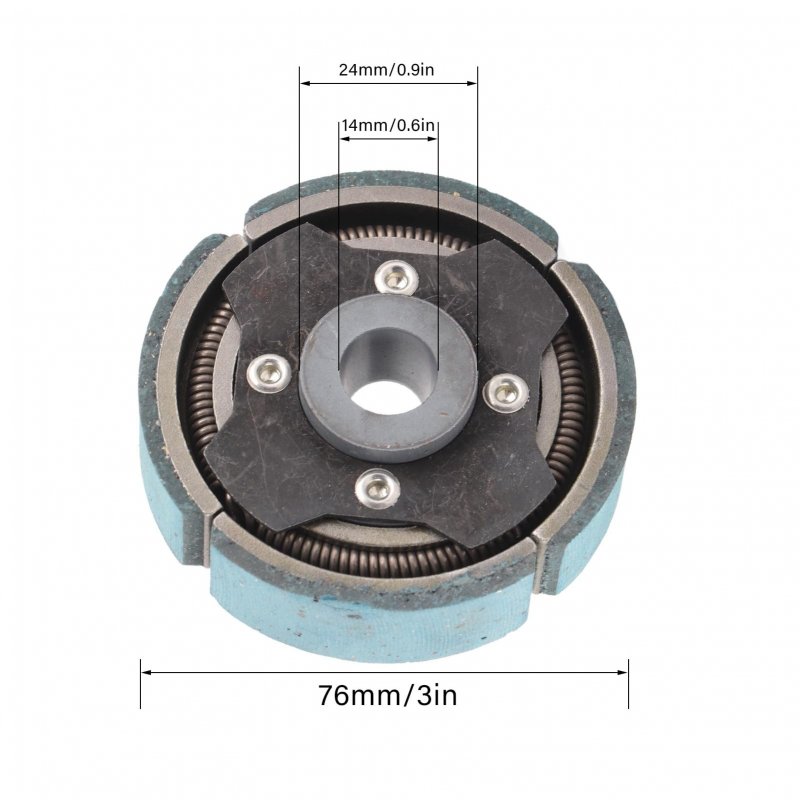 76mm Clutch Flyweight For 4 Stroke Gas Engine Bikes Durable Metal Alloy Replacement Double Chain Single And Belt Configurations