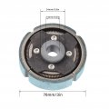 76mm Clutch Flyweight For 4 Stroke Gas Engine Bikes Durable Metal Alloy Replacement Double Chain Single And Belt Configurations