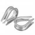Aexit Stainless Steel Transmission Thimble For 0 87 Inch 22mm Diameter Wire Rope 5pcs