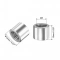 Uxcell Round Weld Nuts M8 X 12mm 10mm On Bung Female Nut Threaded 201 Stainless Steel Insert Weldable 10pcs
