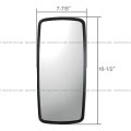 Rear View Main Mirror Flat Chrome Fit 2003-2023 Freightliner 108sd 114sd M2 100 106 112 Bussiness Class