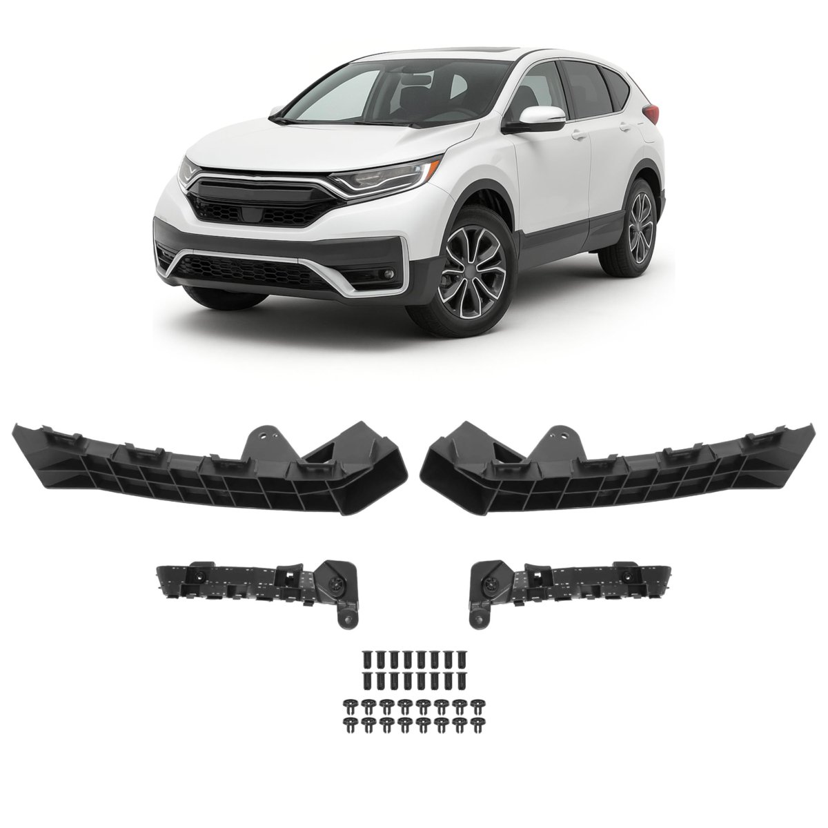 Headlight And Front Bumper Brackets For 2017 2022 Honda Crv Left Right Mount Support Bracket Plastic Replacement 71193tlaa01
