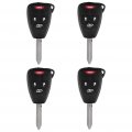 Aintier 4x Key Fob Shell Case For Chrysler 200 Pacifica Sebring Dodge Avenger Durango Jeep Liberty Pt Cruiser Magnum Aspen