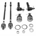 A-premium Set Of 6 Front Lower Ball Joint Inner Outer Tie Rod End Compatible With Nissan Maxima 2000-2003 Infiniti I30