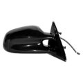 Passenger Side Door Mirror For Pontiac Grand Am 1999 2000 2001 2002 Power Non Heated Gloss Black Folding With Aerodynamic Hole 