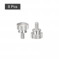 Uxcell Knurled Thumb Screws M3x6mm Brass Shoulder Bolts Grip Knobs Fasteners Nickel Plated 8pcs