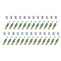 25set Furniture Connectors Kit 8x11 3mm Cam Lock Fitting With M6x34mm Dowel Fasteners 3-in-1 Fixing Screws Set For Splicing 