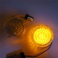 Httmt- 1156 Led 2 Bullet Compatible With H-d Front Turn Signal Kit Amber Clear Lenses P N Tghd-tsl03a-2 29302len
