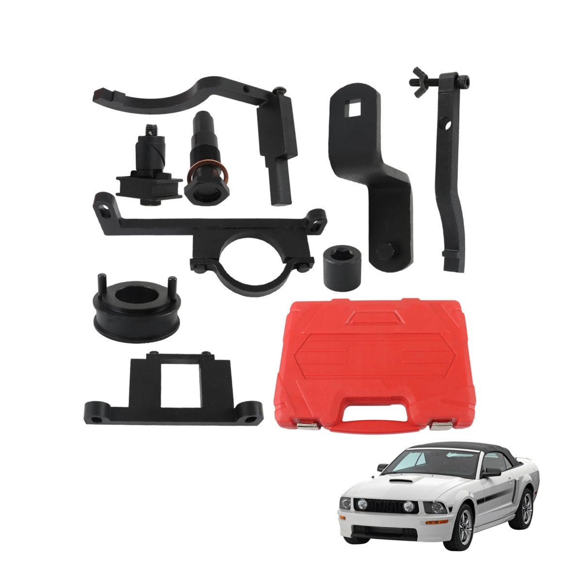 Camshaft Timing Tools Kit For 1997 2010 Explorer Ranger Mustang Mountaineer B4000 Steel Engine Chain Tool Set With Storage Case