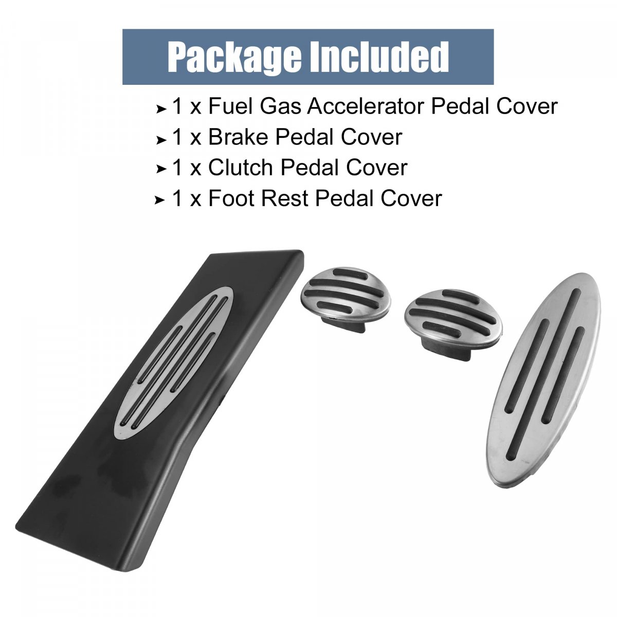 4pcs Brake Pedal Pad Gas Accelerator Cover Clutch Foot Rest For Mini Cooper One Hatch Hardtop Countryman Jcw R56 R60