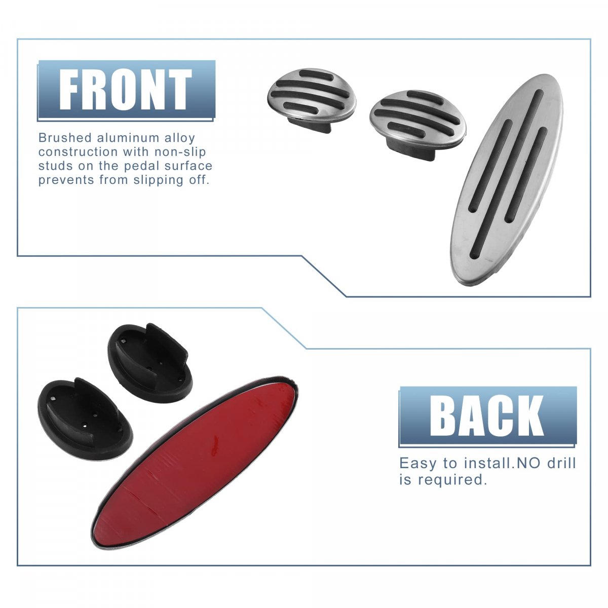 4pcs Brake Pedal Pad Gas Accelerator Cover Clutch Foot Rest For Mini Cooper One Hatch Hardtop Countryman Jcw R56 R60