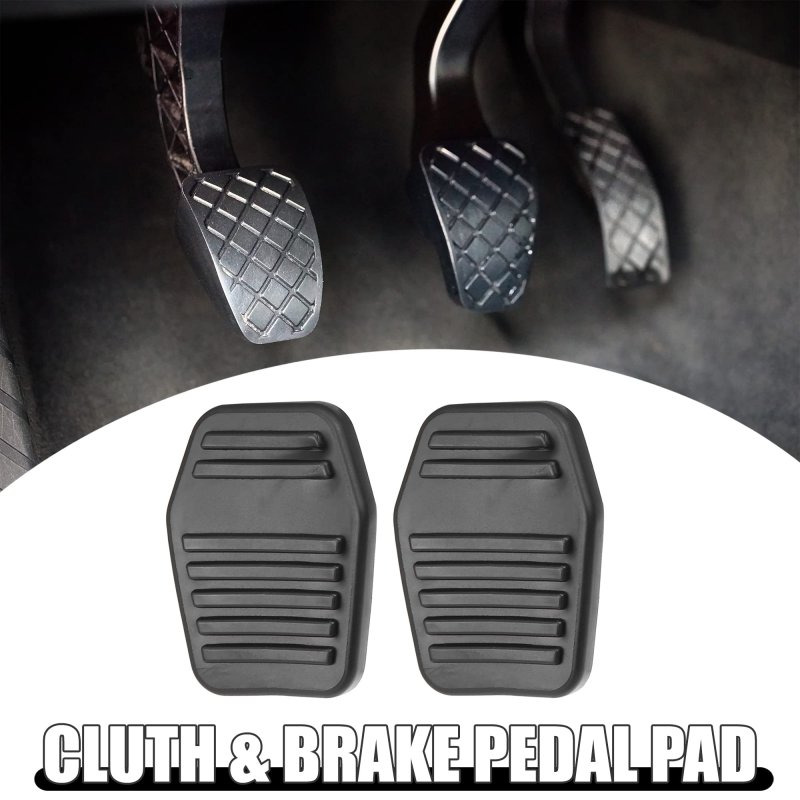 Acropix Anti-slip Clutch Brake Pedal Cover Car Fit For Ford Focus Pack Of 2 Black