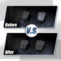 Acropix Anti-slip Clutch Brake Pedal Cover Car Fit For Ford Focus Pack Of 2 Black