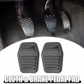 Acropix Anti-slip Clutch Brake Pedal Cover Car Fit For Ford Focus Pack Of 2 Black