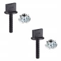 Uxcell M4 X 20mm Thumb Screw Bolt With T Nut Hand Driven Spade Nylon Plastic Screws Metric Thread For Rc Model Aircraft 2 Pcs