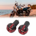 Uxcell Motorcycle Universal Aluminum Alloy Handle Bar Hand Grip End Cap 2 Pcs