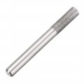 Uxcell Diamond Burrs Grinding Drill Bits For Carving Rotary Tool 1 4-inch Shank 6mm Cylindrical 120 Grit 10 Pcs