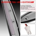 High Mount 3d Led Bar 3rd Third Tail Brake Light Rear Stop Lamp Compatible With Ford Expedition 97-02 Chrome Housing Clear Lens