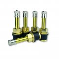 Haltec Five Qs-500 Quickstem 2 Inch Straight Push Through Brass Valve Stems For Otr And Farm Tire 625 Holes Emergency Stem 