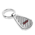 Ipick Image Real Silver Dome Carbon Fiber Chrome Metal Teardrop Key Chain Official Licensed For Chevrolet Camaro Ss 
