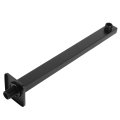 G1 2in Thread Less Steel Wall Mounted Extension Arm Shower Holder F-y203 Flat Square-black