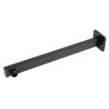 G1 2in Thread Less Steel Wall Mounted Extension Arm Shower Holder F-y203 Flat Square-black 