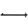 G1 2in Thread Less Steel Wall Mounted Extension Arm Shower Holder F-y203 Flat Square-black