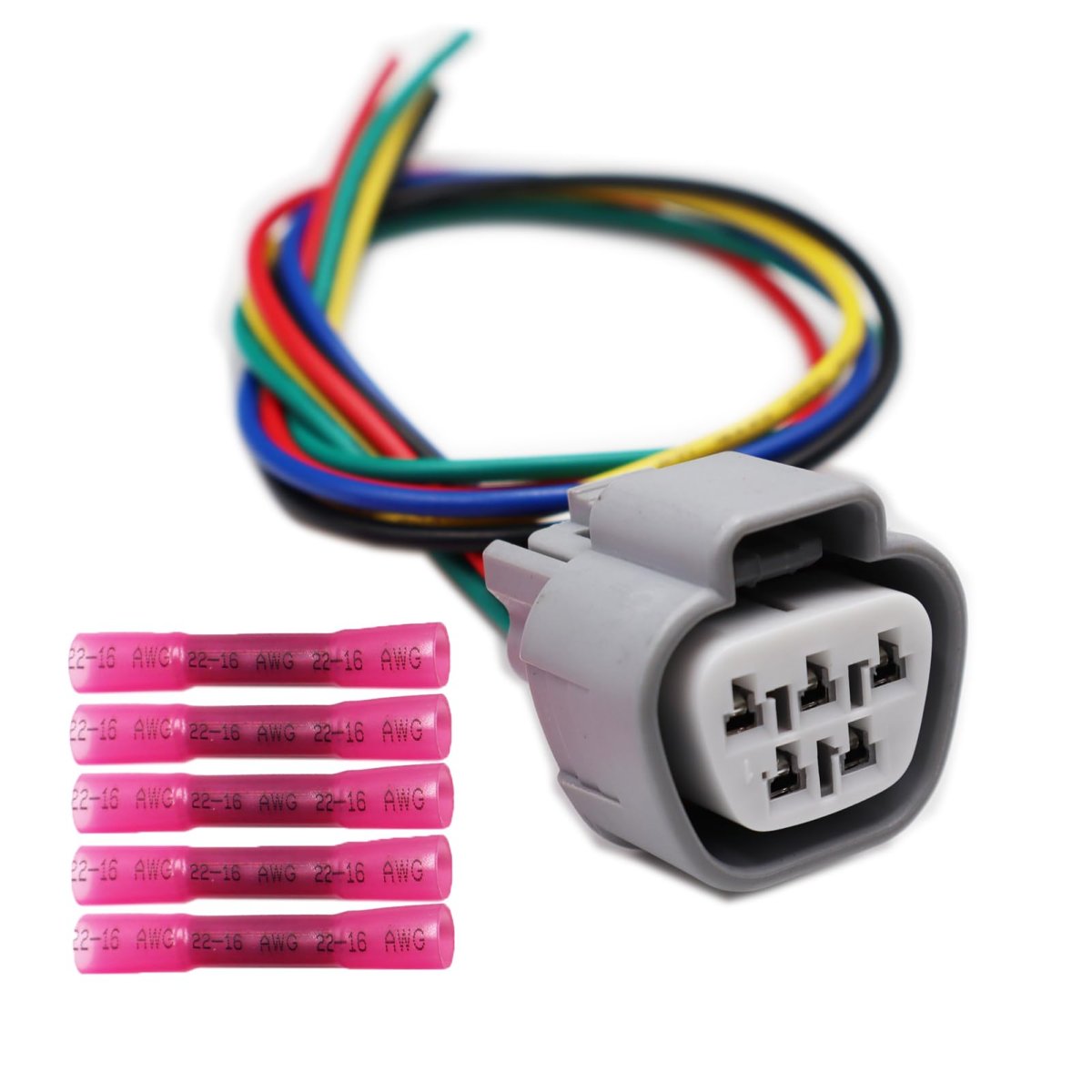 5 Pin Connector For Toyota 90980-11599 Pigtail Plug Wiring Harness 11 8 In Wire Length Includes Butt Connectors