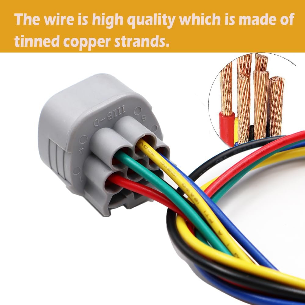 5 Pin Connector For Toyota 90980-11599 Pigtail Plug Wiring Harness 11 8 In Wire Length Includes Butt Connectors