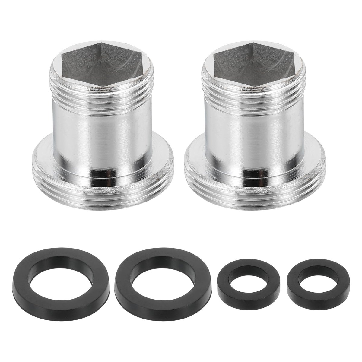 2pcs Faucet Aerator Adapter M16 Male To M22 With Washer 20mm Length
