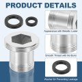 2pcs Faucet Aerator Adapter M16 Male To M22 With Washer 20mm Length